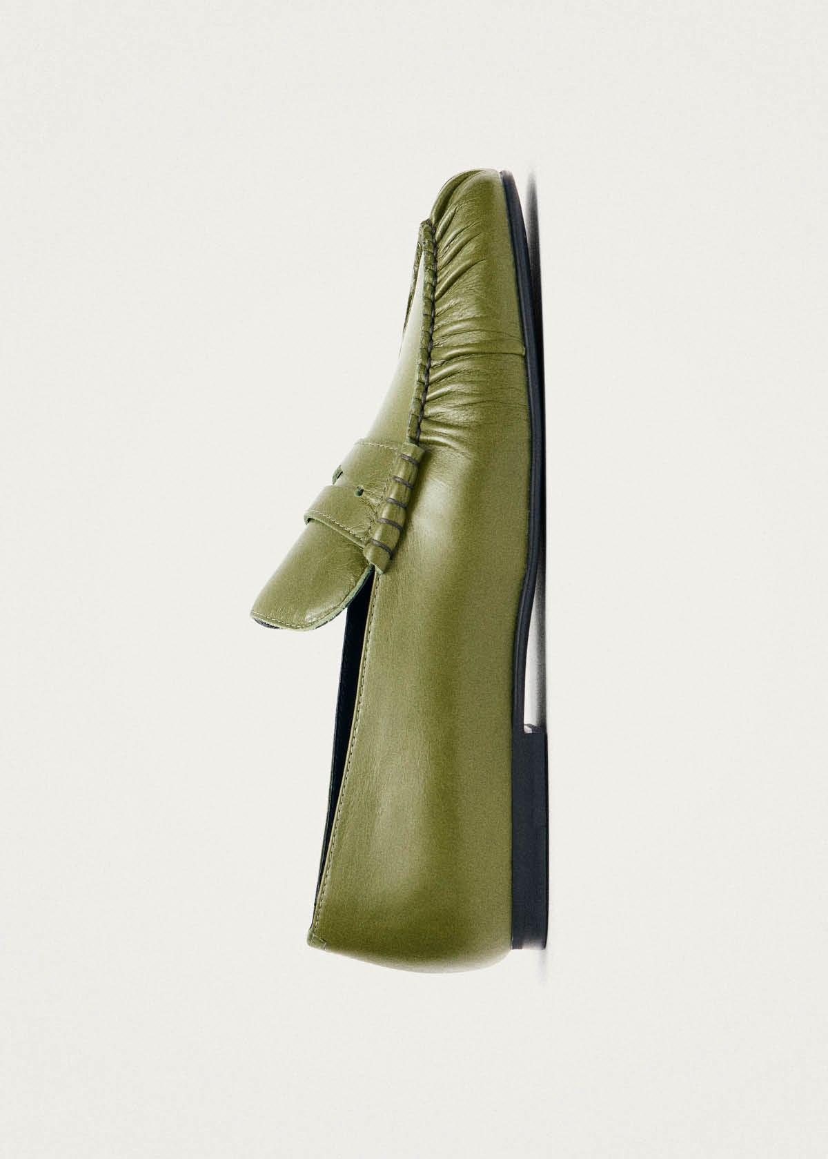Mocassins en cuir vert Aven Rift
