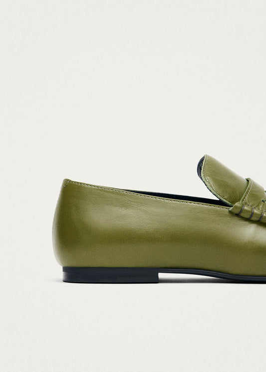 Mocasines Aven Rift de cuero verde-image