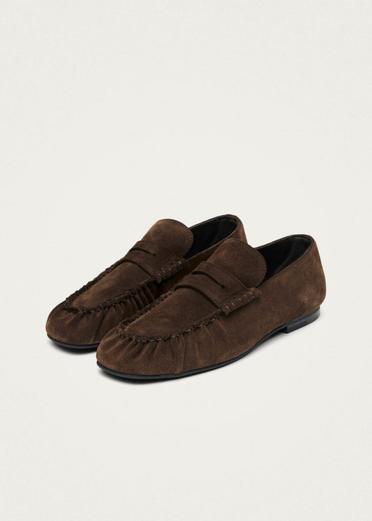 Aven Mocassins en Cuir Suédé Marron-image