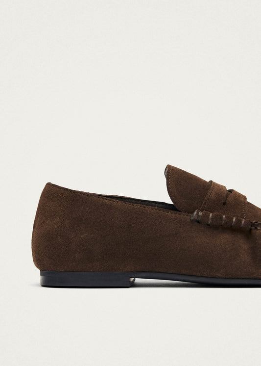 Aven Mocassins en Cuir Suédé Marron-image