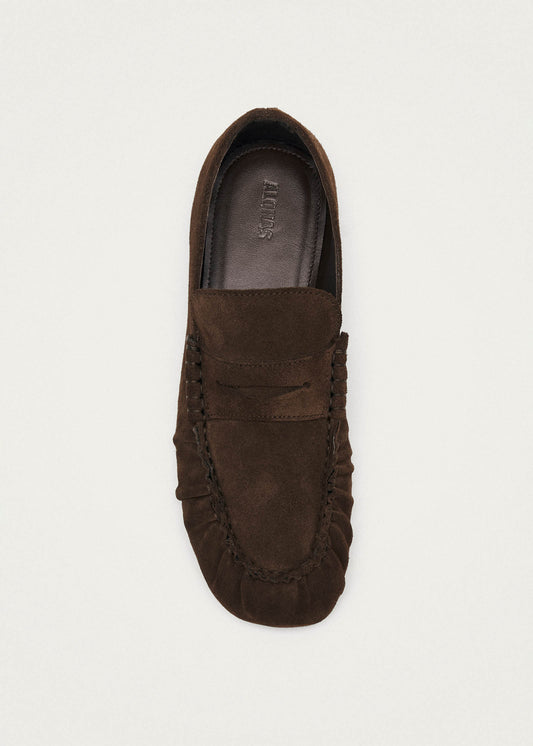 Aven Mocassins en Cuir Suédé Marron-image
