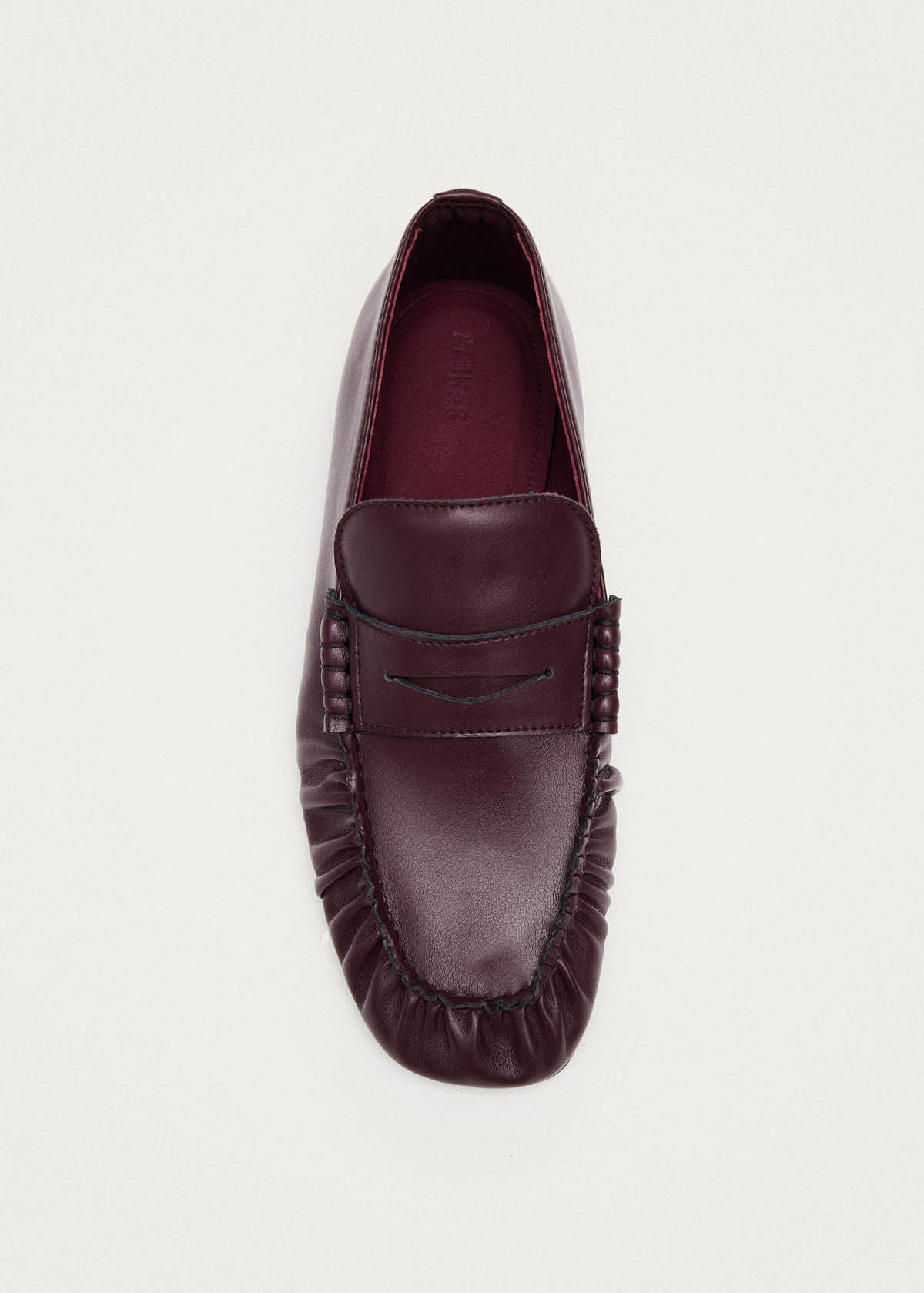 Aven Burgunder Vegane Leder Loafers
