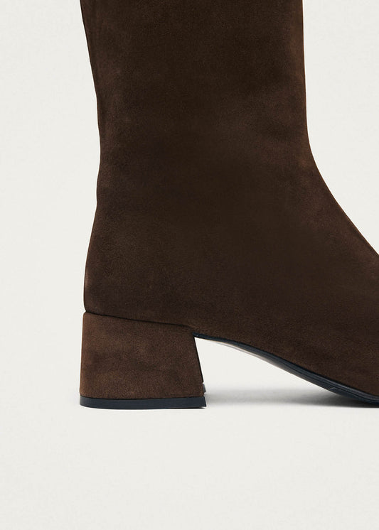 Berlin Bottes en Cuir Suédé Marron-image
