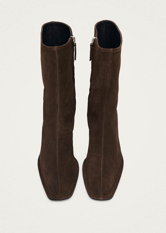 Berlin Bottes en Cuir Suédé Marron-image