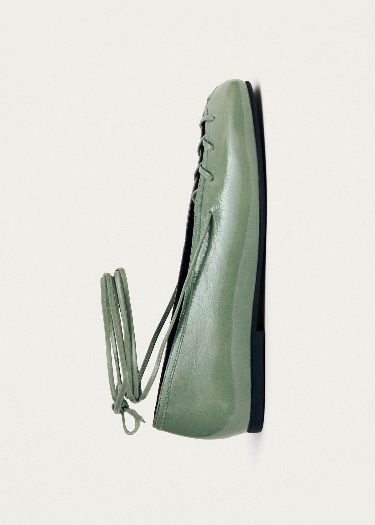 Ballerines en cuir vert Bumi Onix