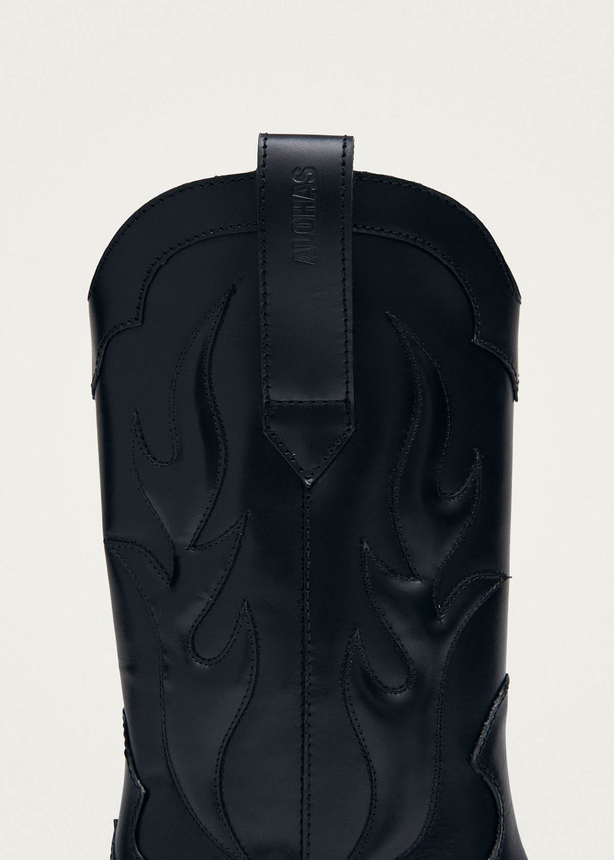 Calyx Black Leather Boots