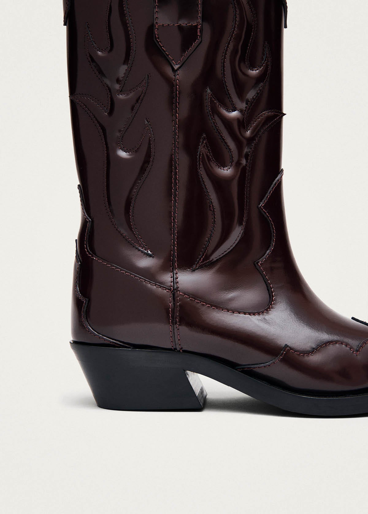 Calyx Burgundy Leather Boots