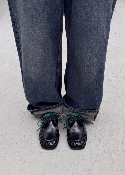 Dani Oxfords En Cuir Noir-image