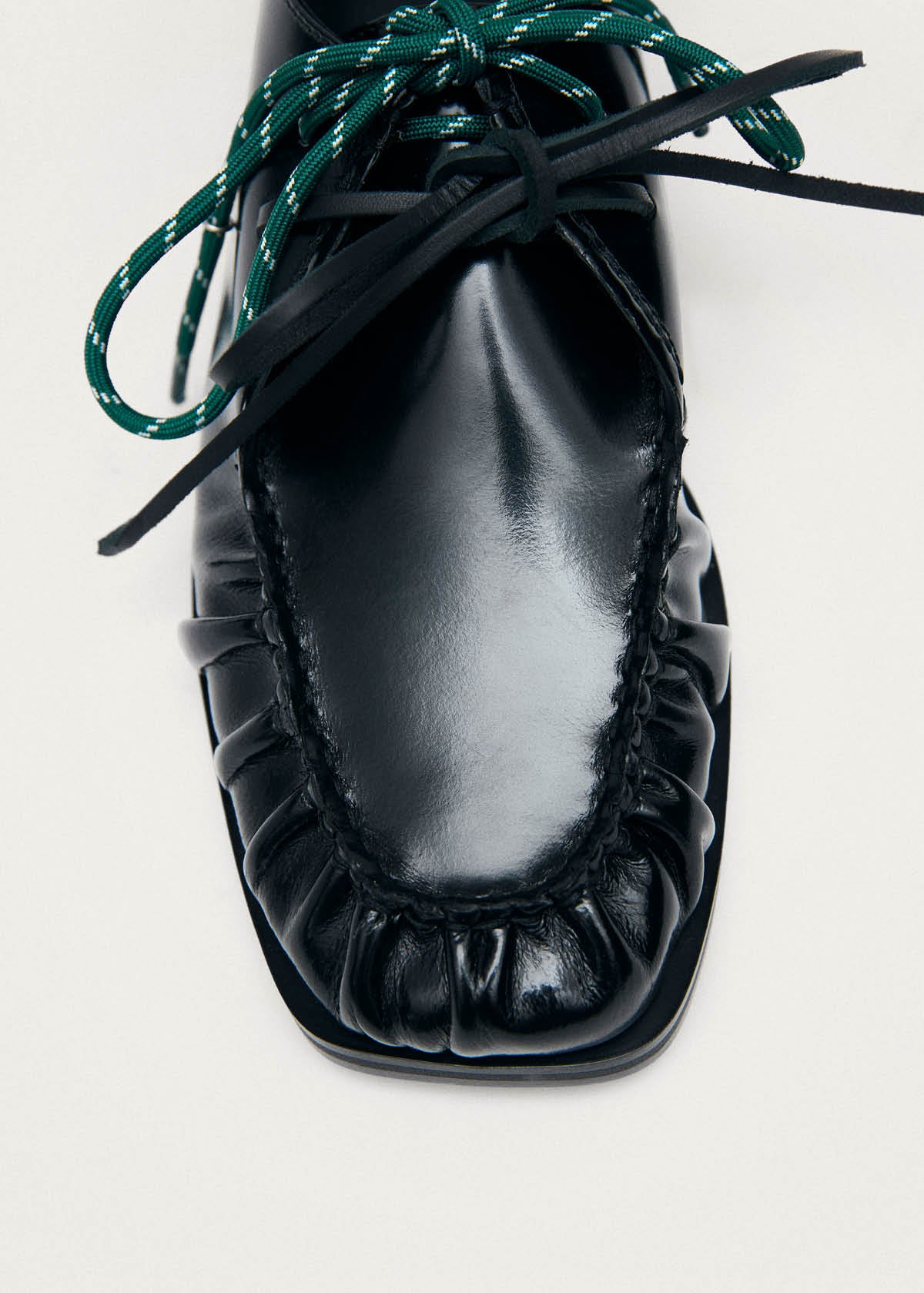 Dani Black Leather Oxfords