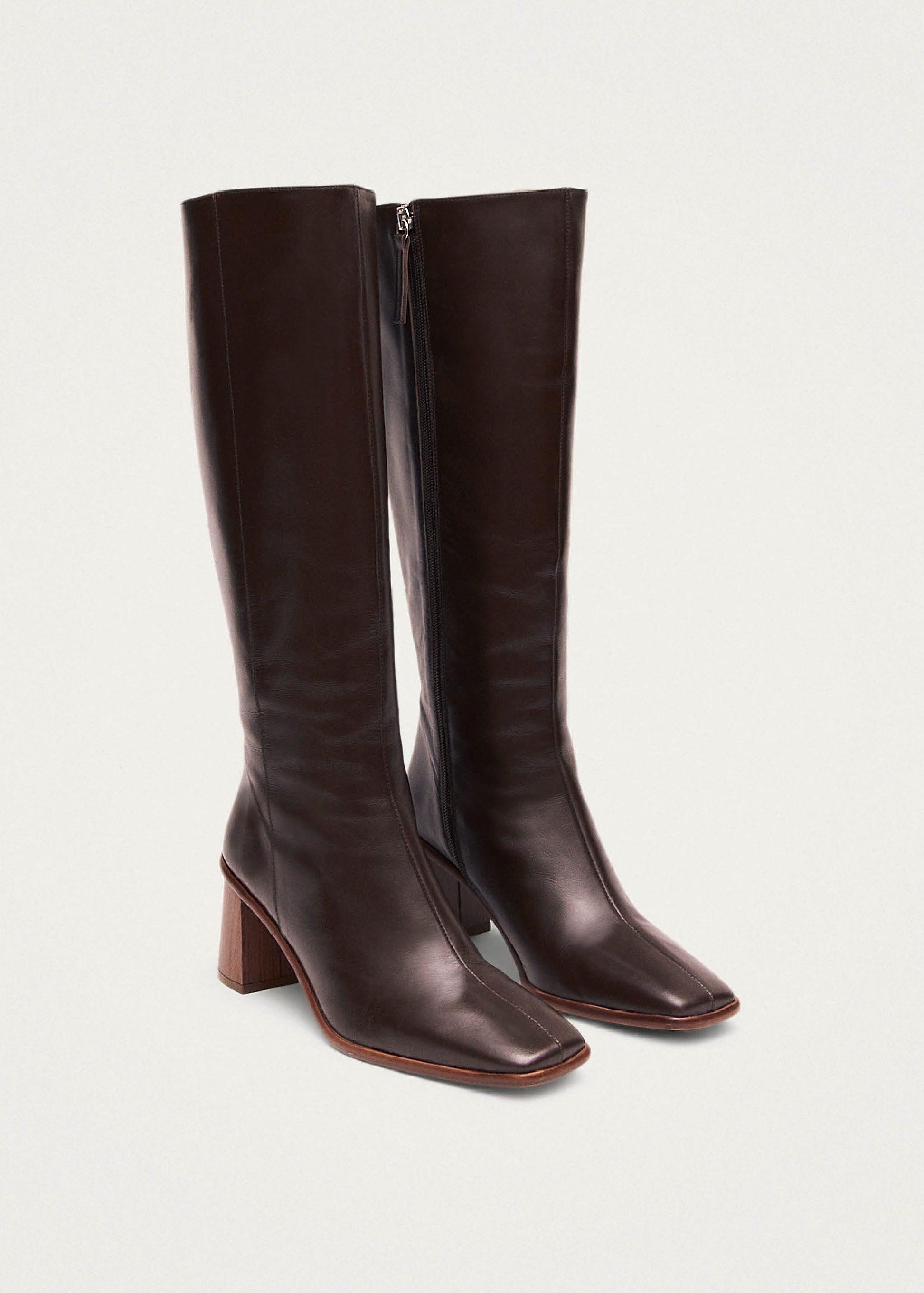 East Botas Marrones de Piel