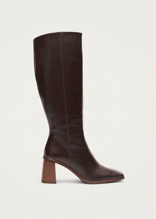 East Bottes en cuir marron-image