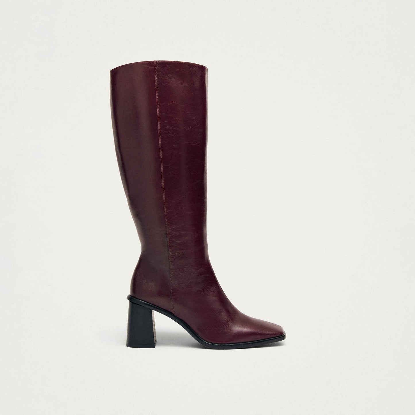 East Rift Bottes en Cuir Bordeaux