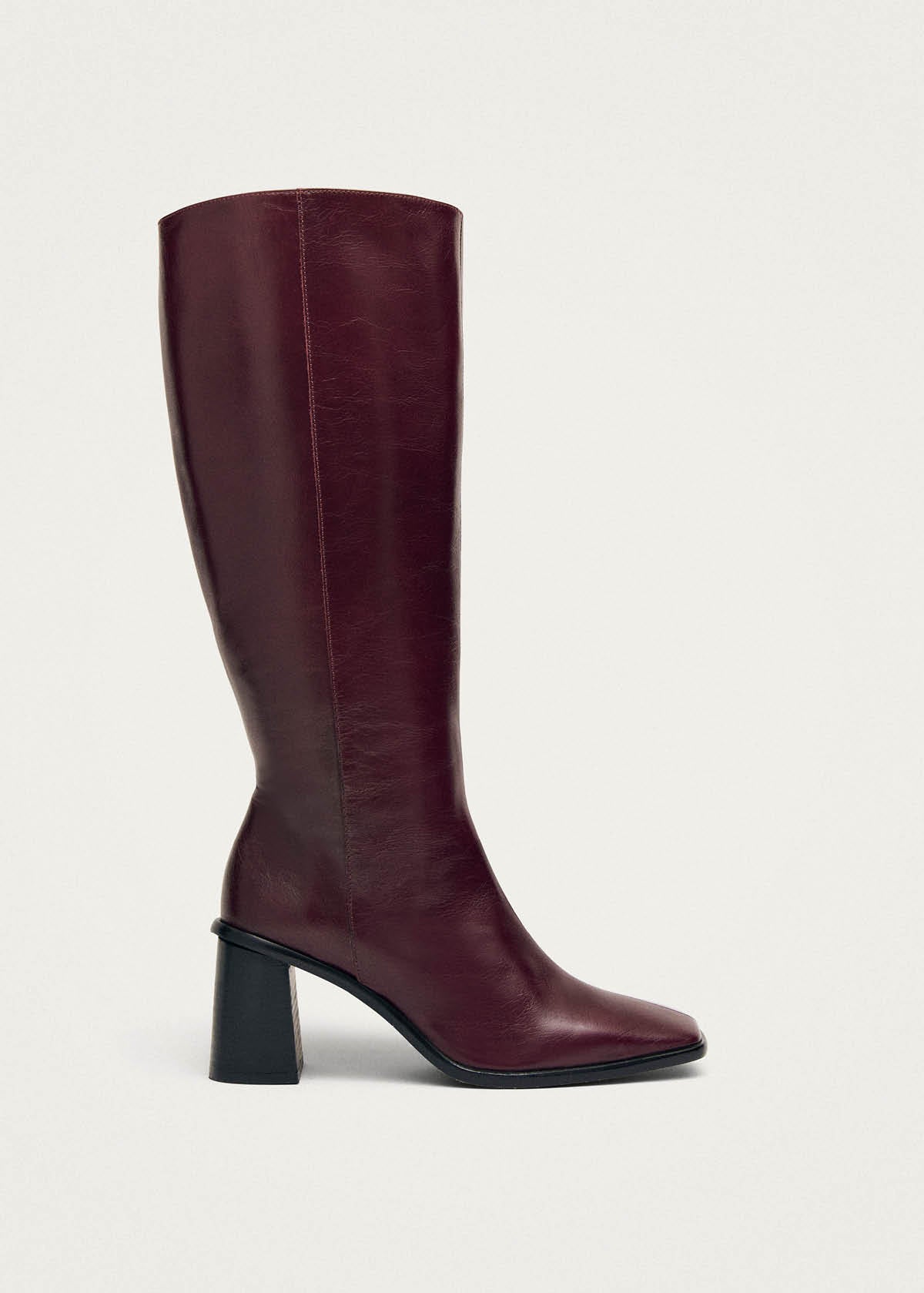 East Rift Bottes en Cuir Bordeaux