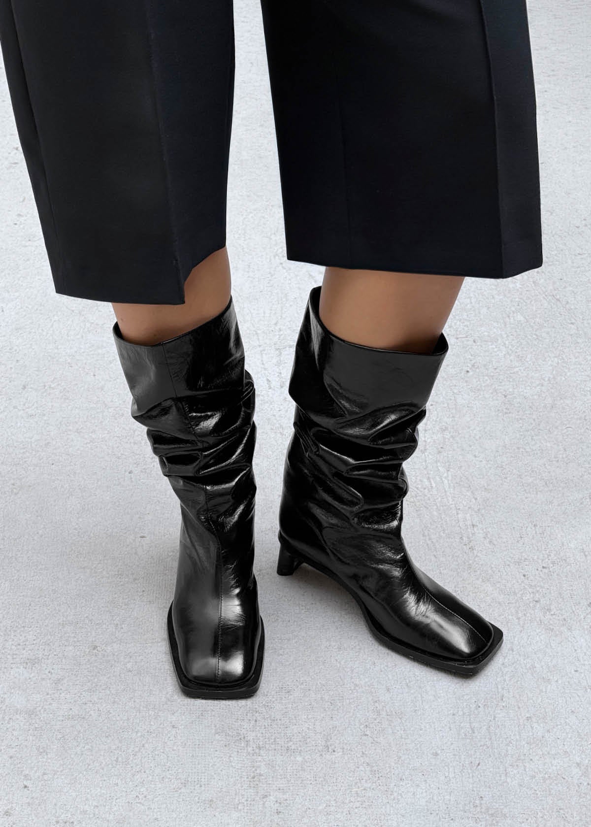 Botas de cuero negro Elias Rift