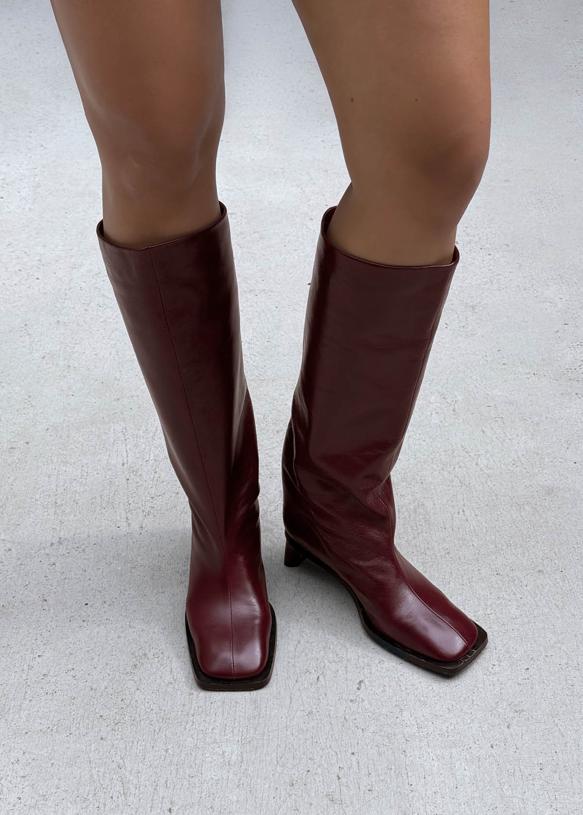 Elias Rift Burgundy Leather Boots