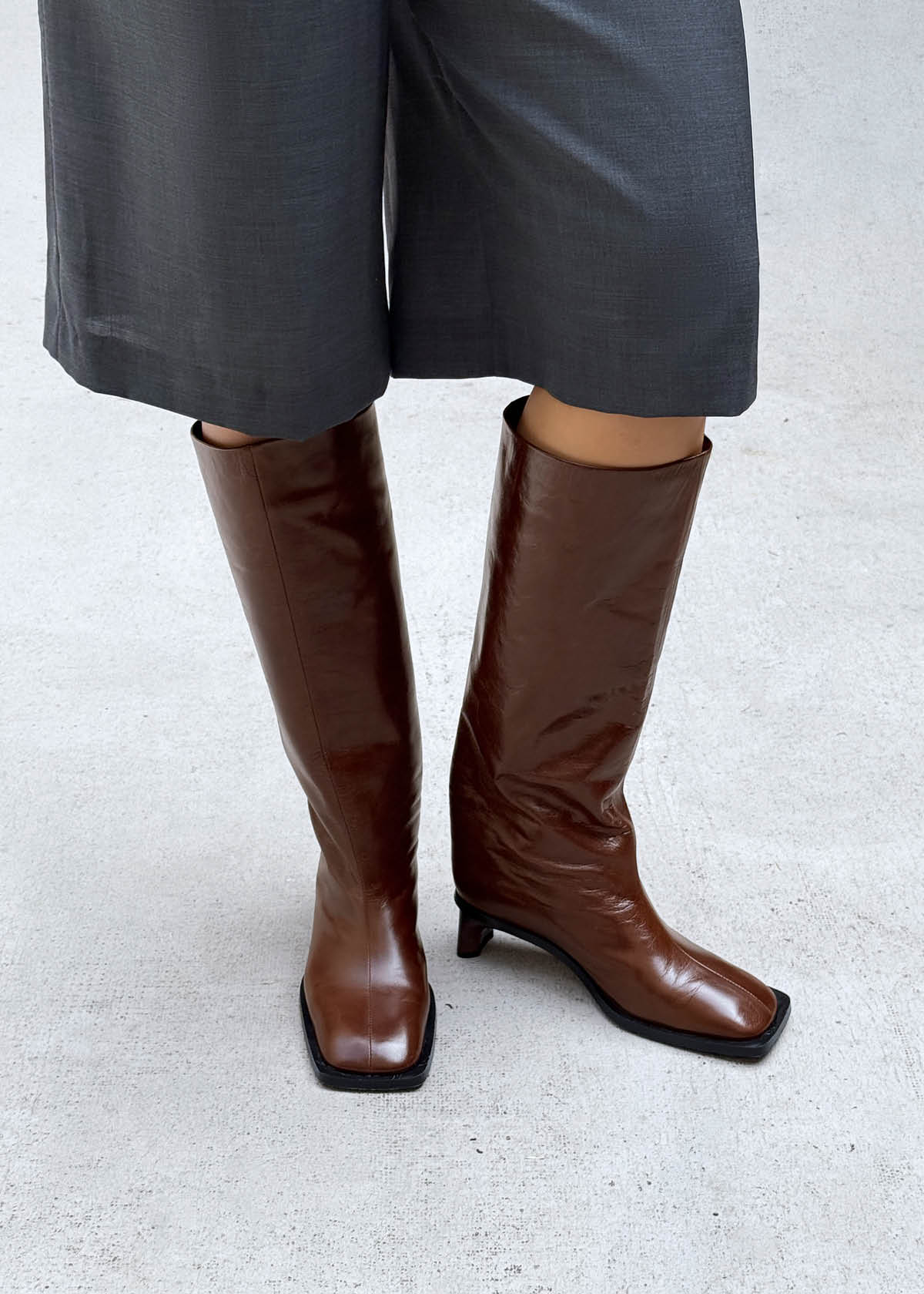 Elias Rift Bottes En Cuir Chocolat Foncé