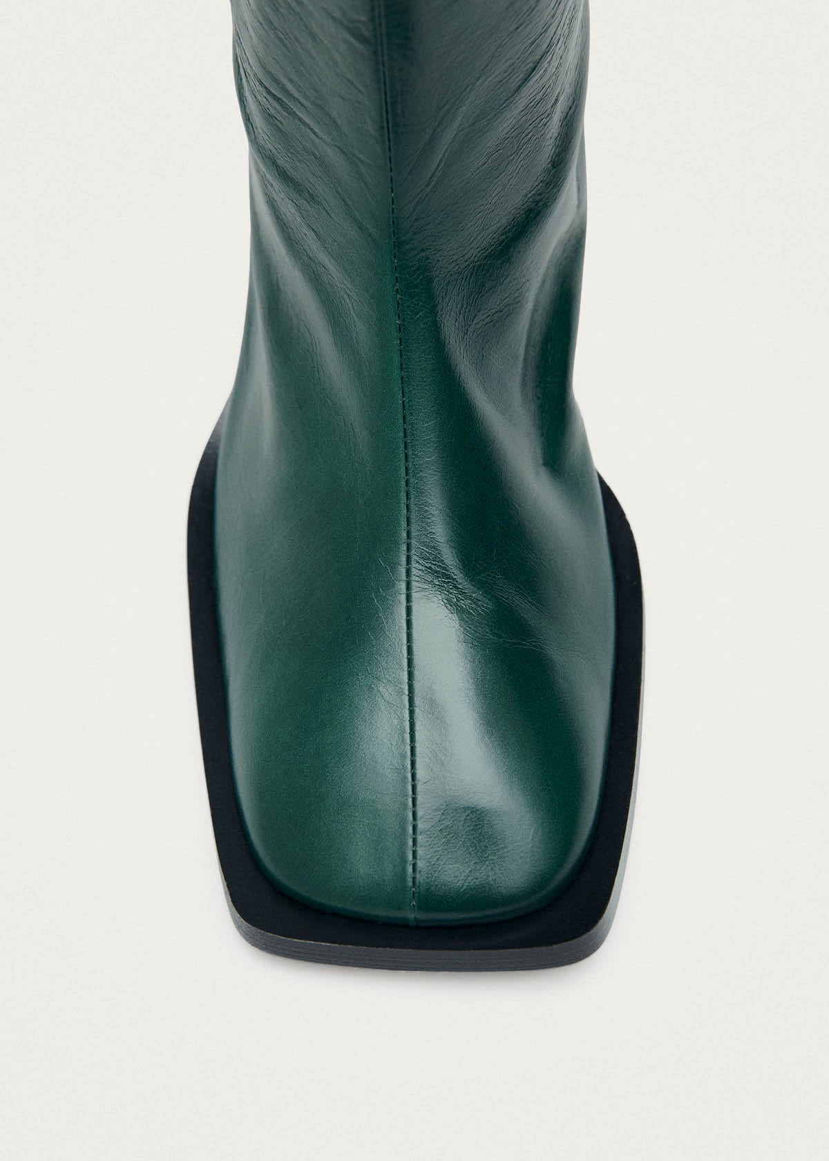 Bottes en cuir vert foncé Elias Rift