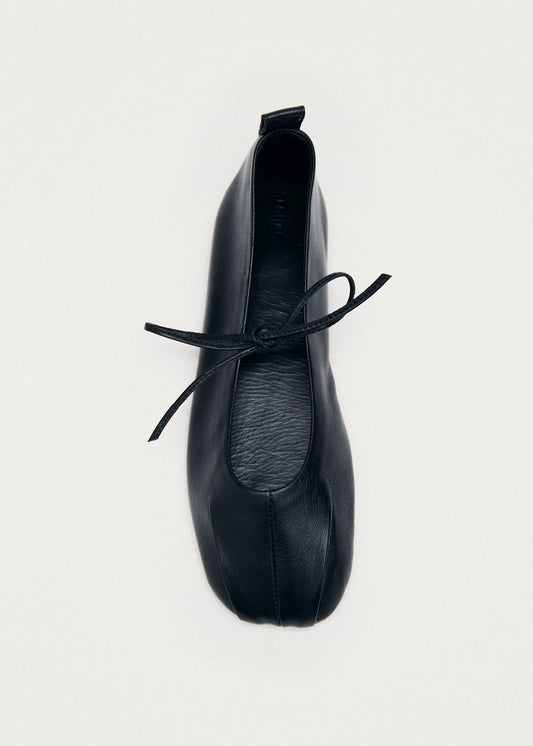 Elva Ballerines En Cuir Noir-image