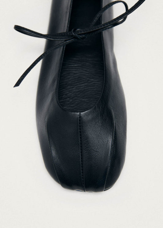 Elva Ballerines En Cuir Noir-image