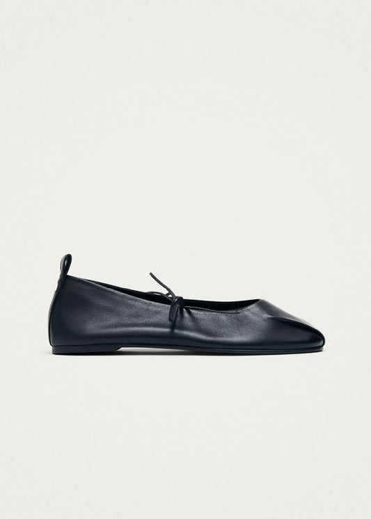 Elva Ballerines En Cuir Noir-image