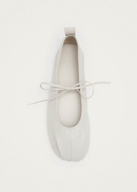 Elva Ballerines en Cuir Crème-image