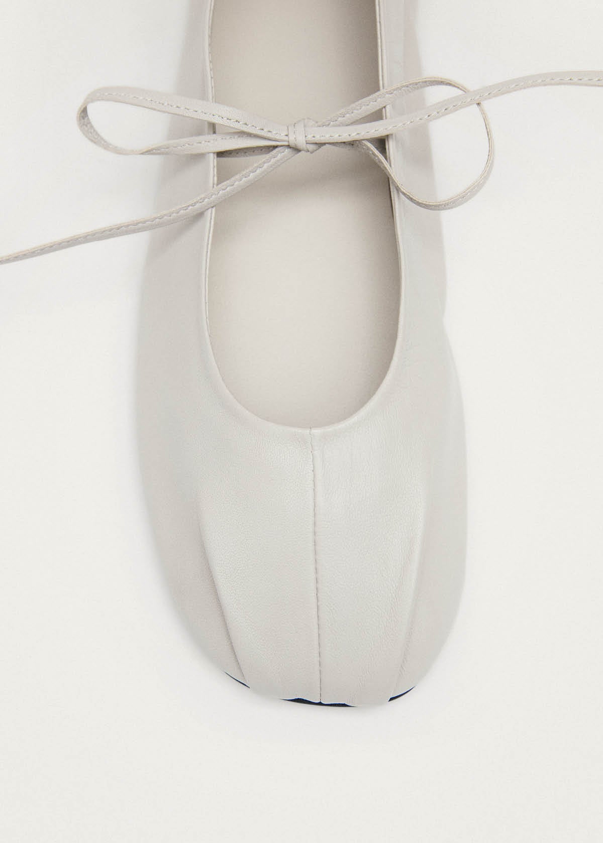 Elva Ballerine in Pelle Color Crema