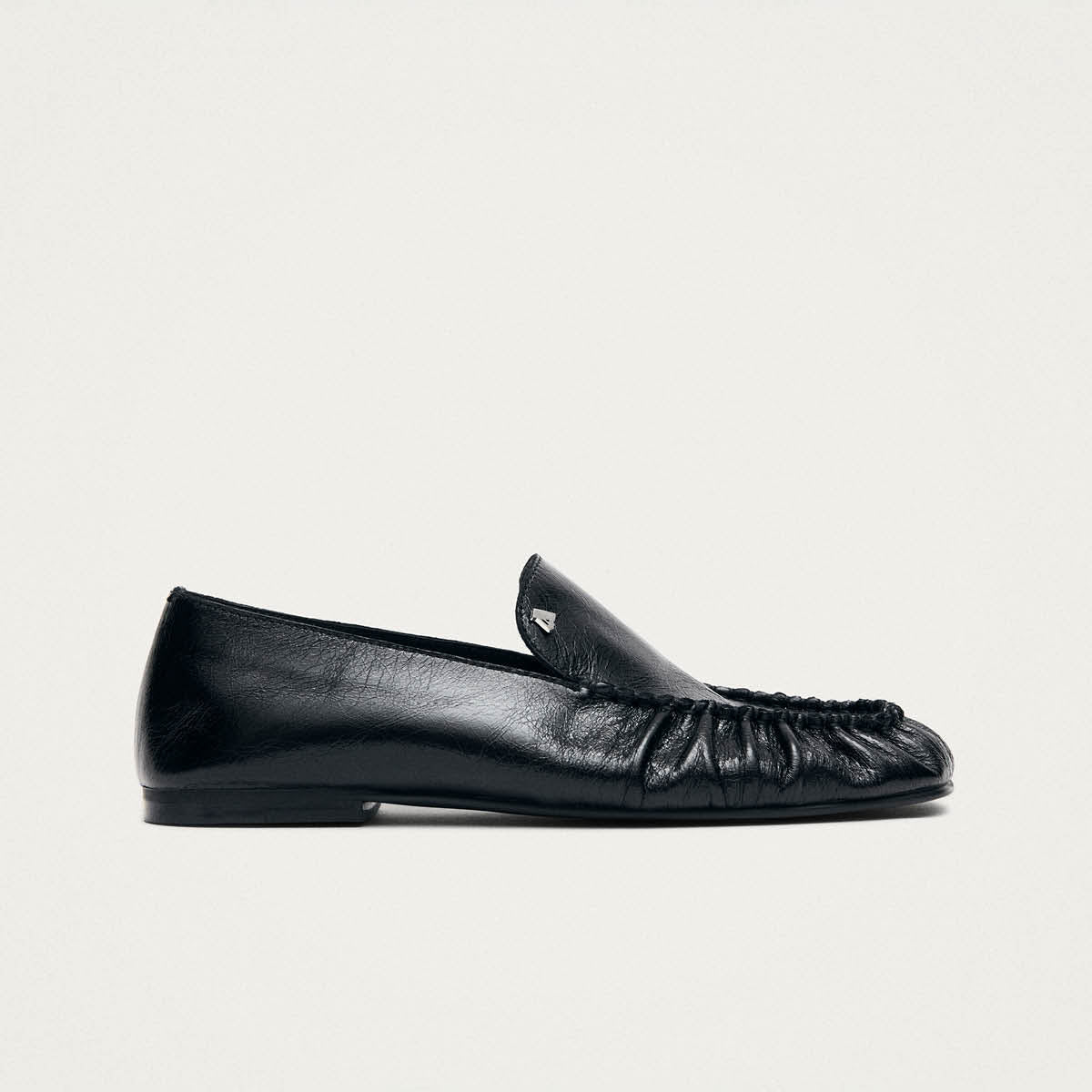 Gabe Rift Mocassins en Cuir Noir