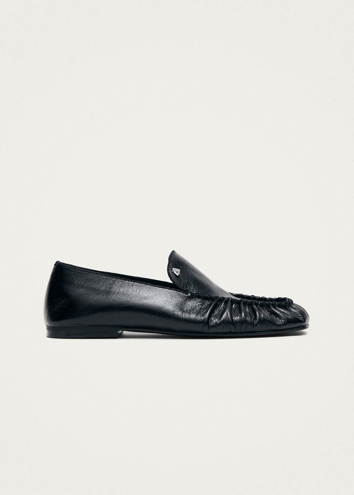 Gabe Rift Mocassins en Cuir Noir