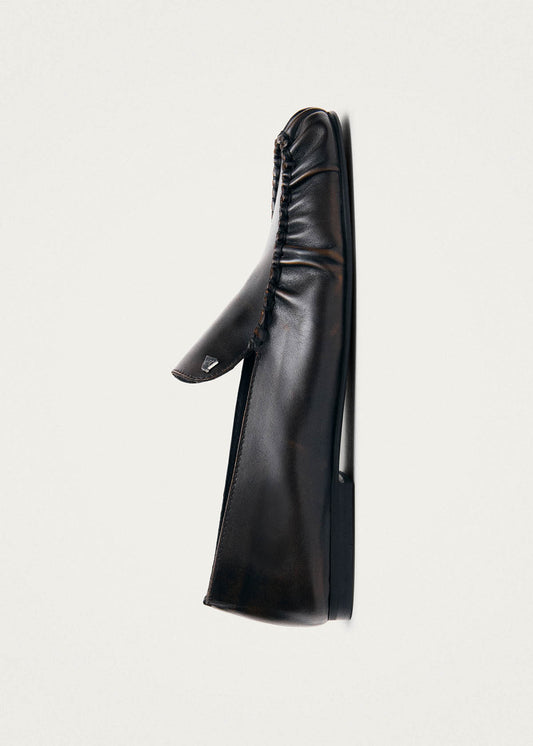 Gabe Mocassini in Pelle Marrone con Effetto Vintage-image