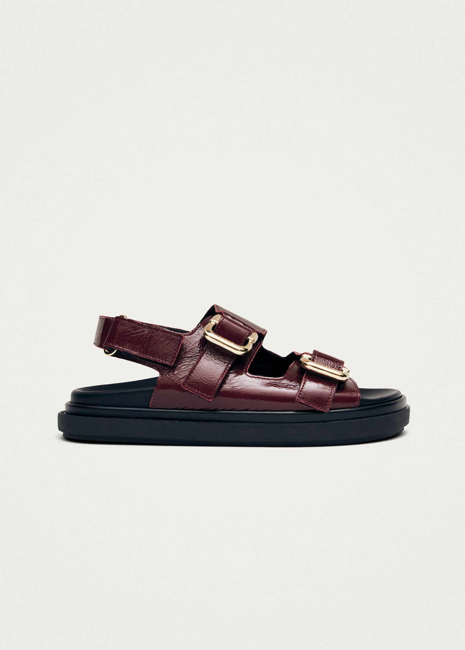 Harper Patent Burgunder-Leder Sandalen