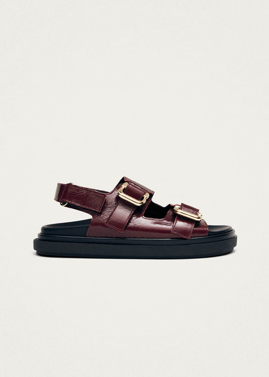 Harper Patent Sandali in Pelle Bordeaux-image
