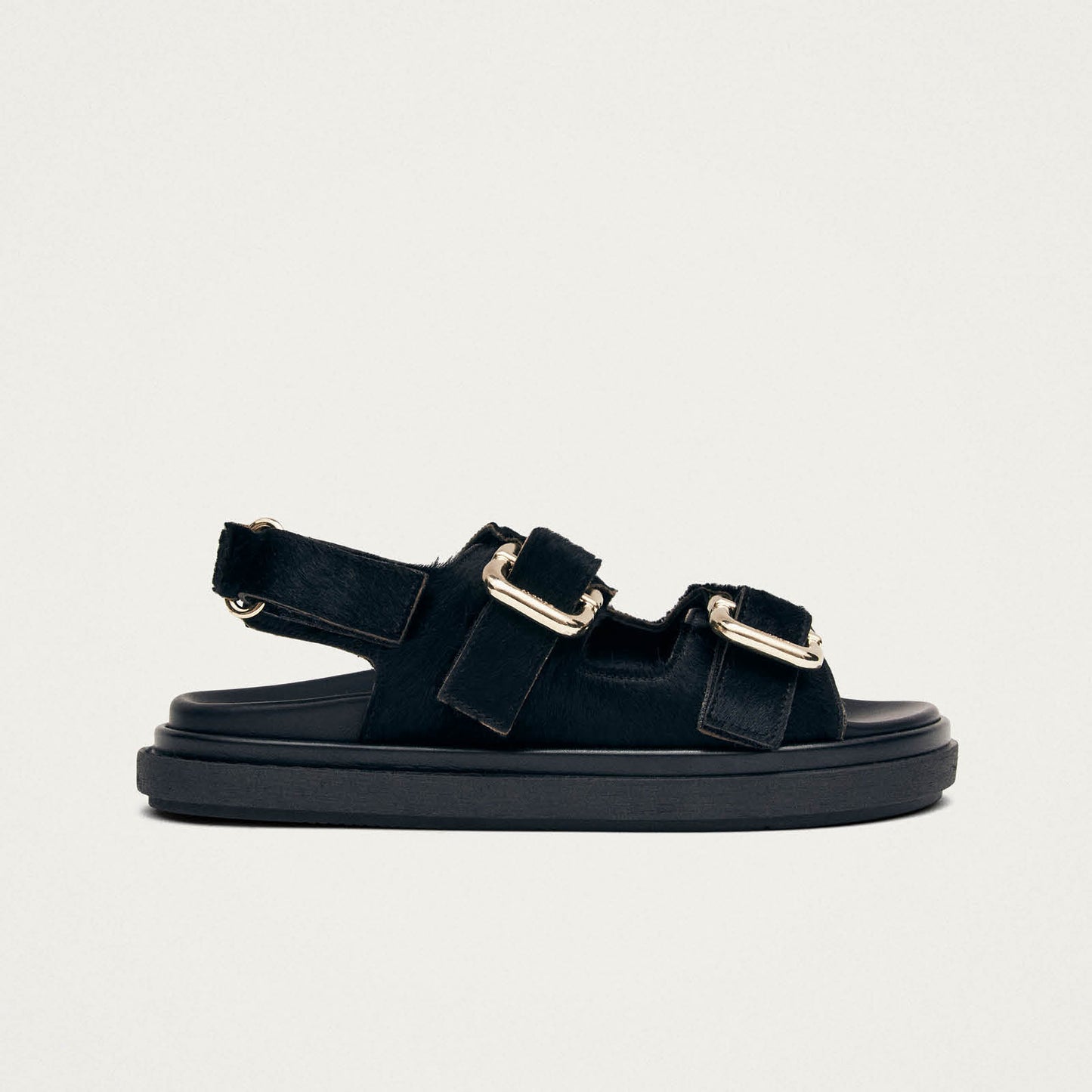 Harper Soft Schwarze Leder Sandalen