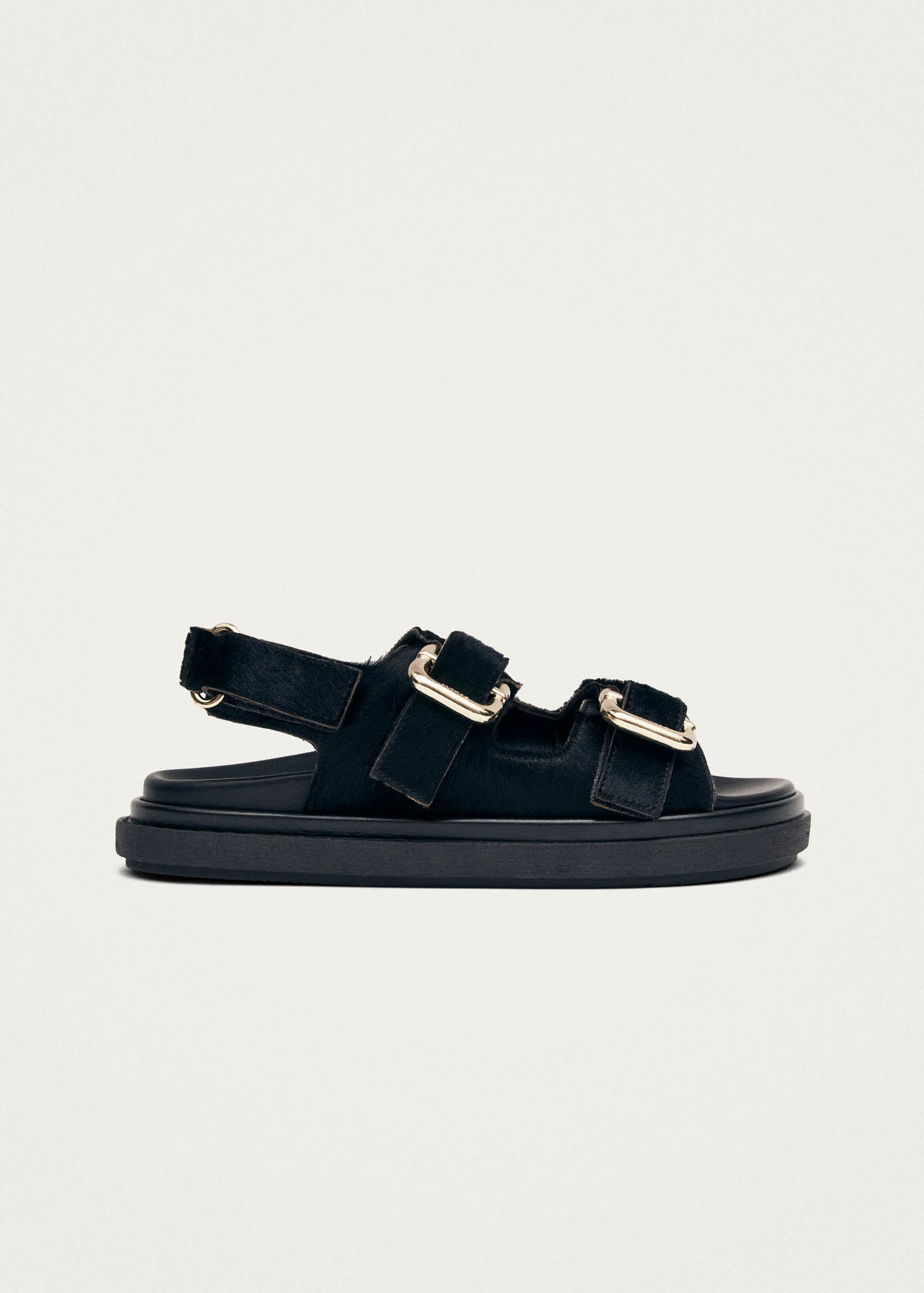 Harper Soft Schwarze Leder Sandalen