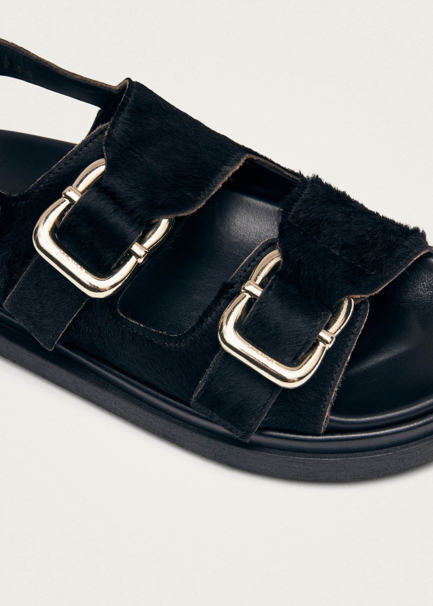 Harper Soft Schwarze Leder Sandalen