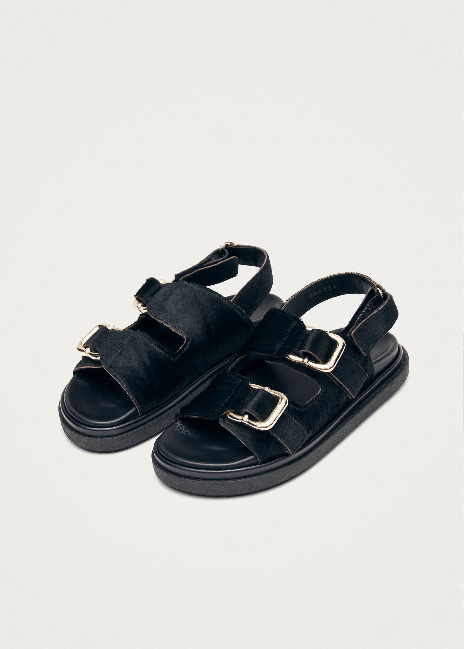 Harper Soft Schwarze Leder Sandalen