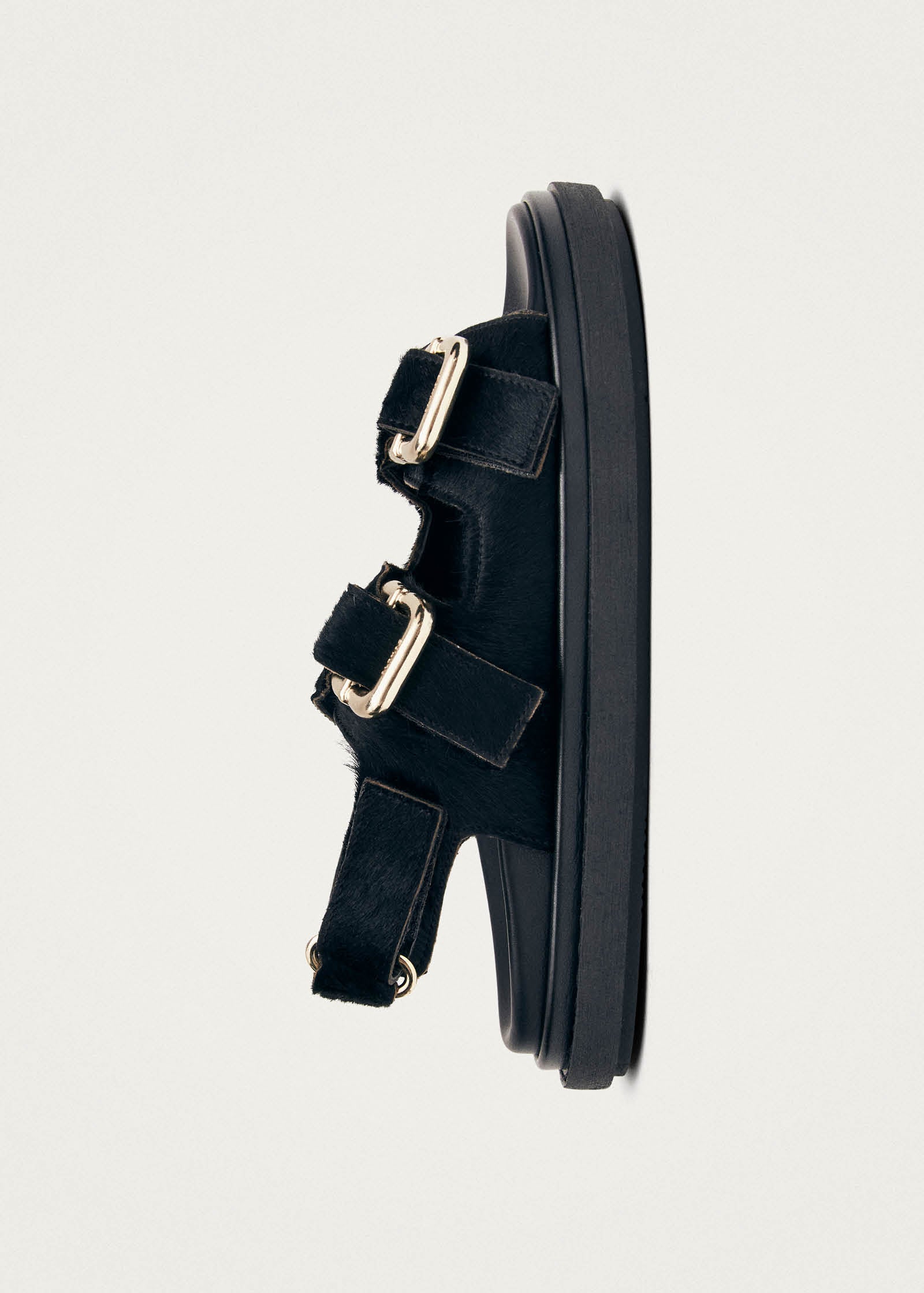 Harper Soft Schwarze Leder Sandalen