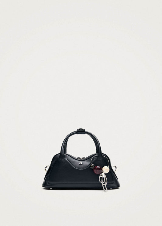 Bolso pequeño Hilma de cuero negro-image
