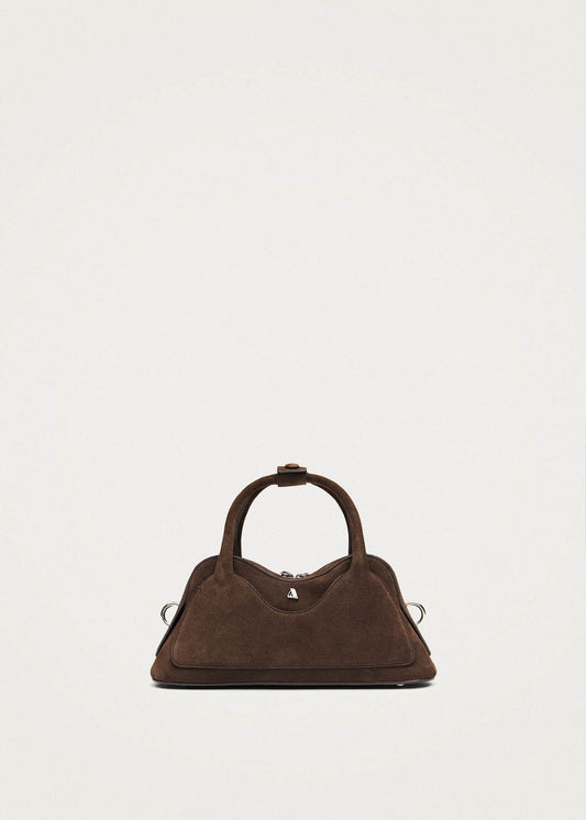 Bolso pequeño Hilma de cuero marrón ante-image