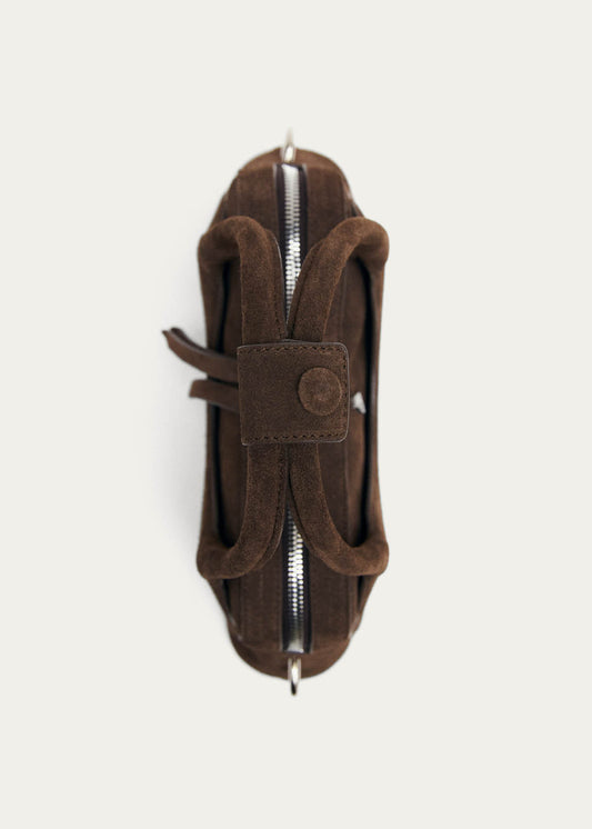Bolso pequeño Hilma de cuero marrón ante-image