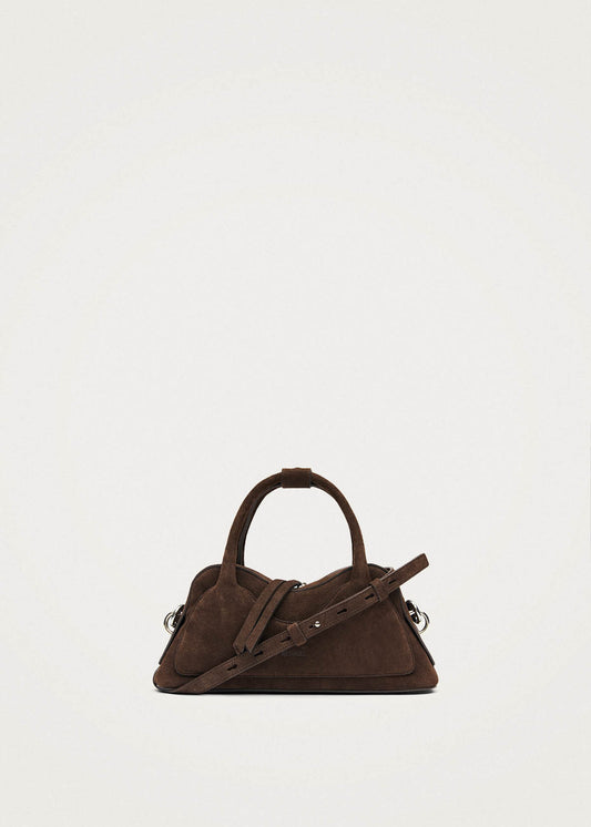 Bolso pequeño Hilma de cuero marrón ante-image