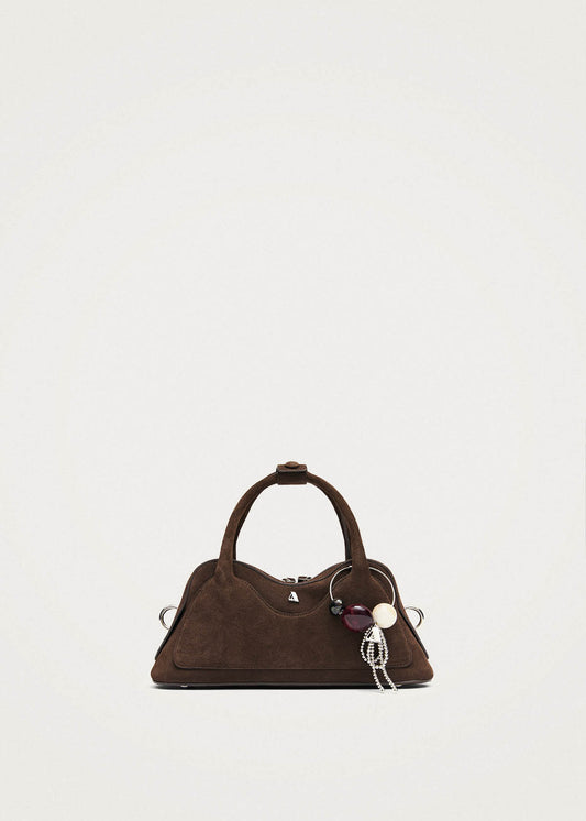 Bolso pequeño Hilma de cuero marrón ante-image