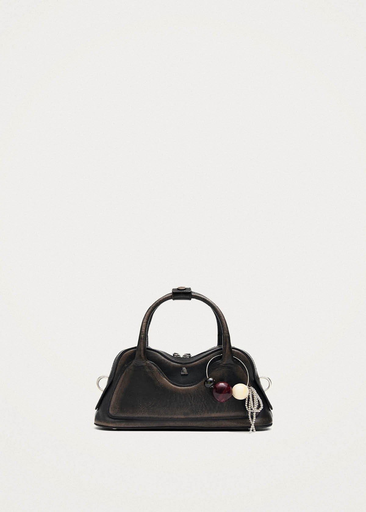 Hilma Mini Vintage Effect Brown Leather Bag