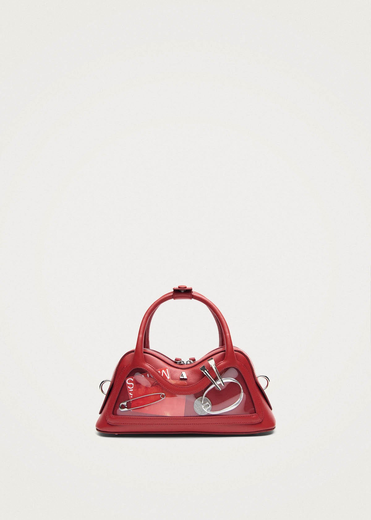Hilma Mini Vinyl Red Leather Bag