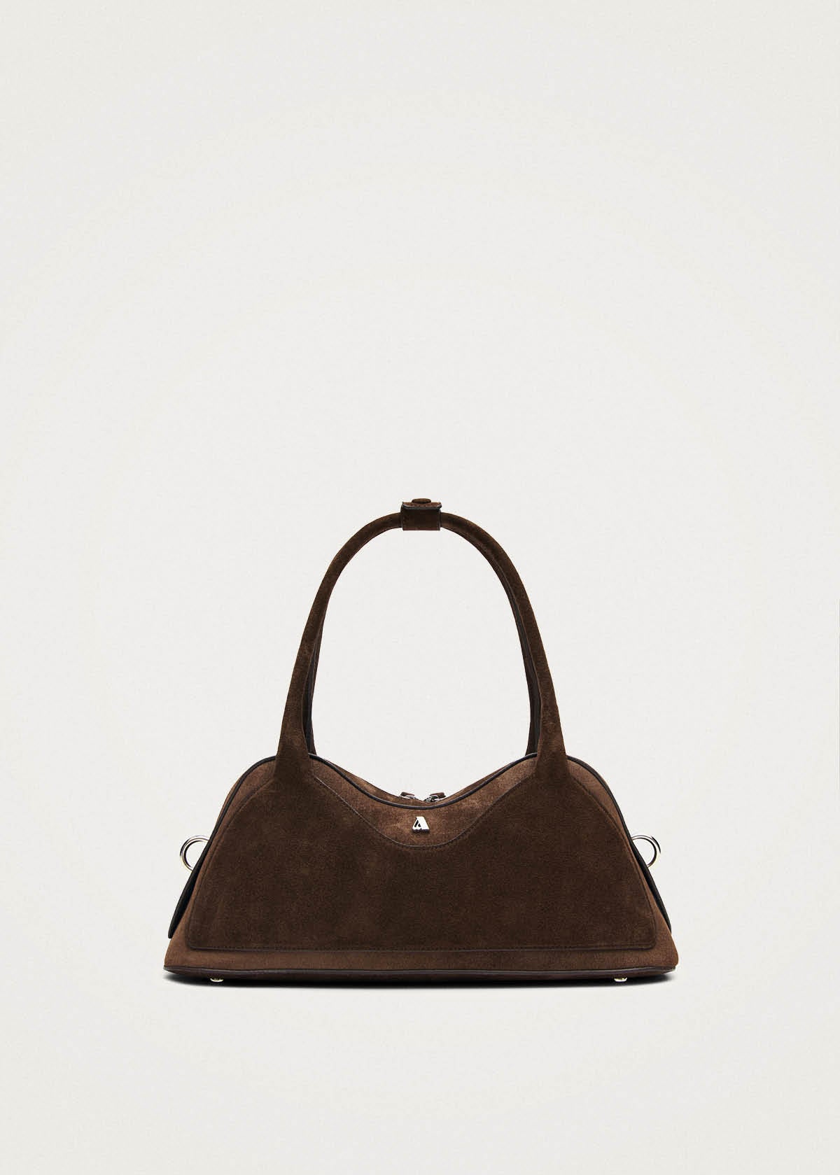 Bolso de cuero marrón Hilma de ante