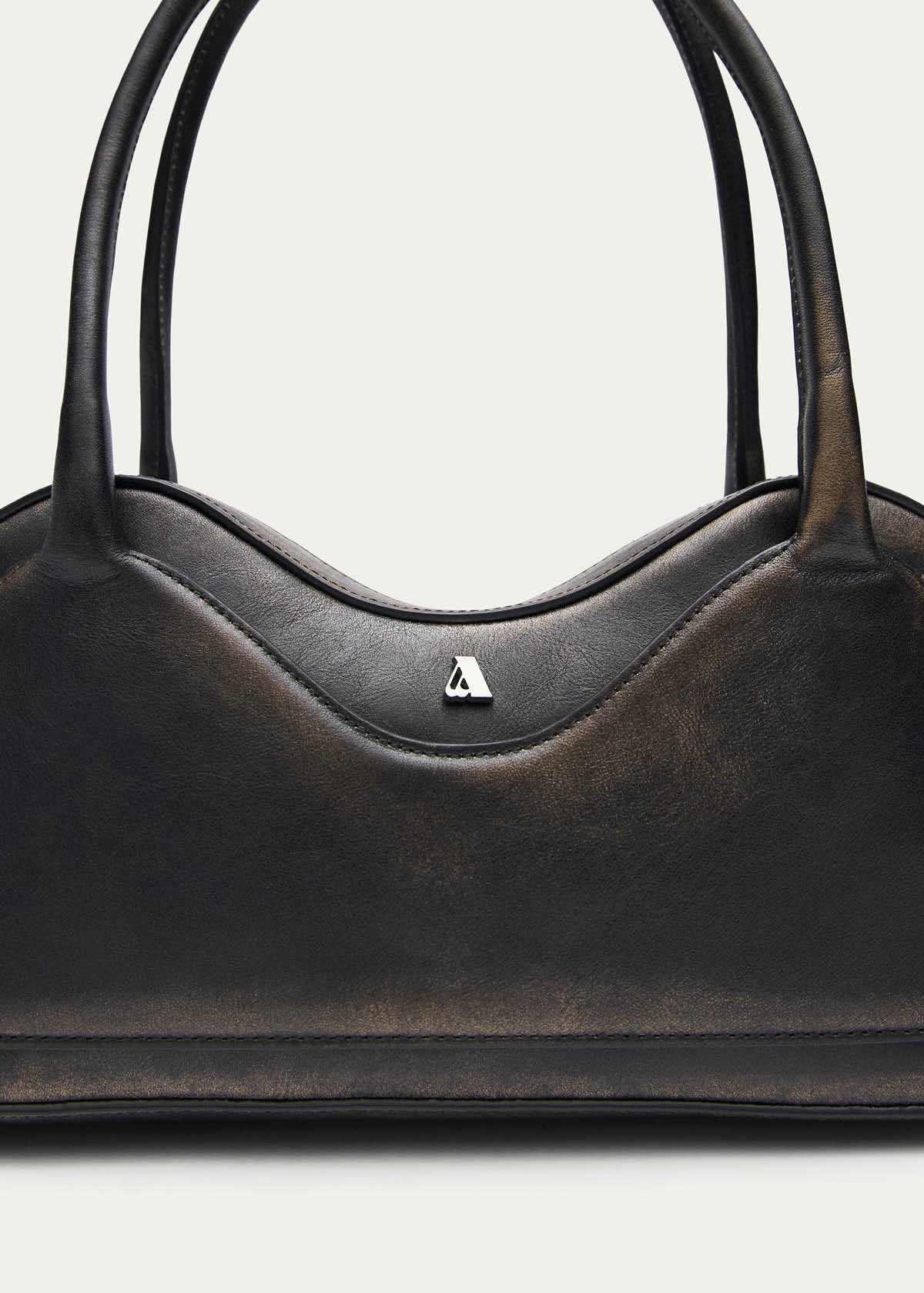 Hilma Vintage Effect Brown Leather Bag