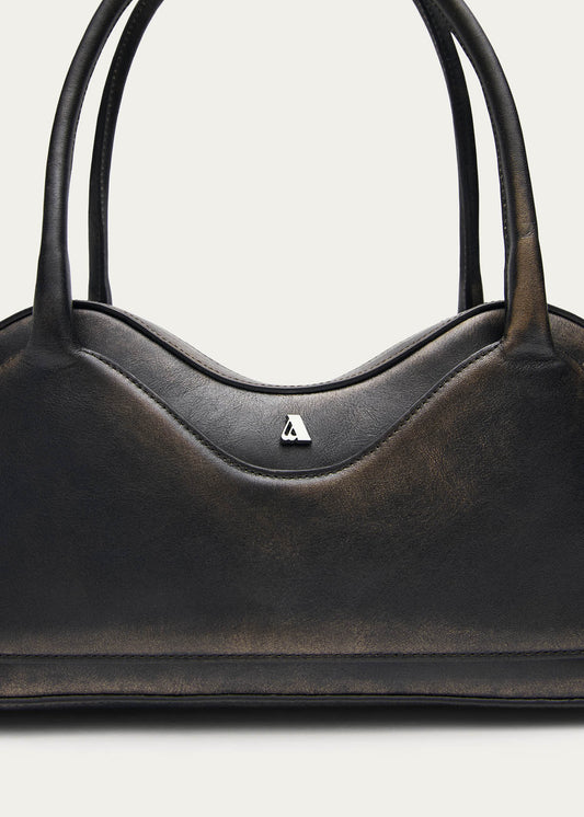 Hilma Vintage Effect Brown Leather Bag-image