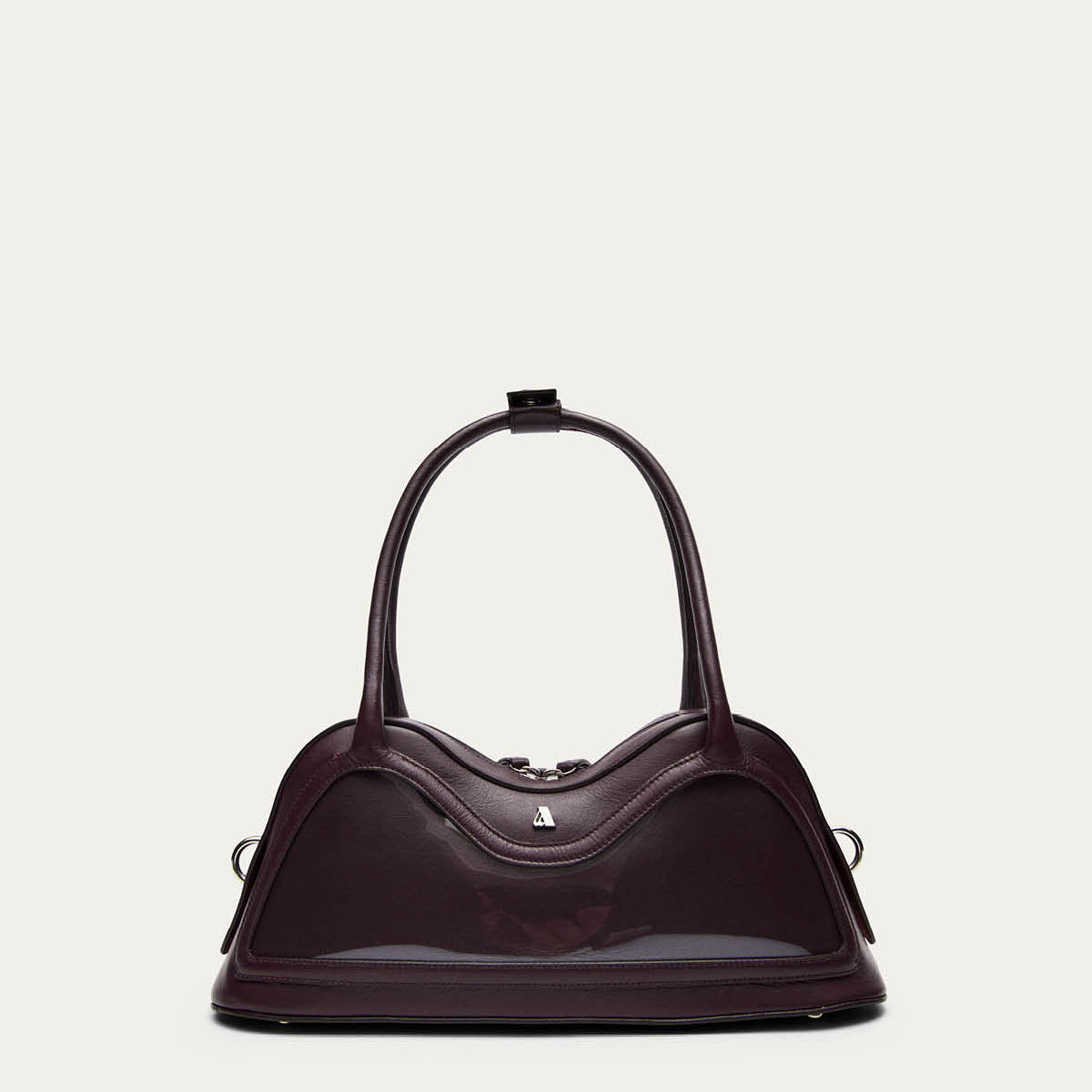 Borsa in pelle vinilica bordeaux Hilma