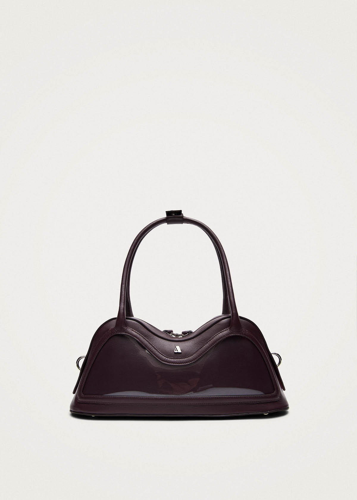 Borsa in pelle vinilica bordeaux Hilma