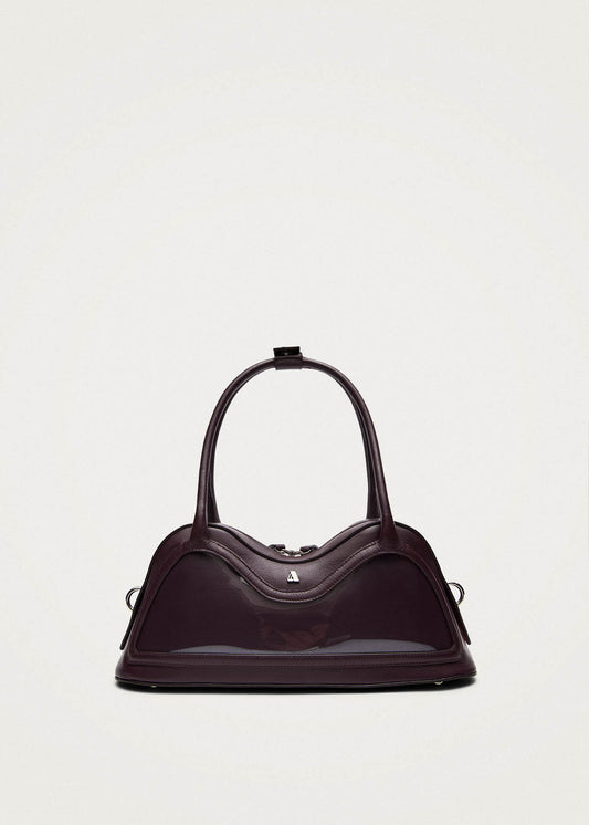 Bolso de cuero vinilo burdeos Hilma-image