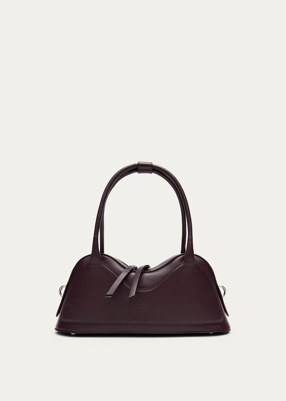 Borsa in pelle vinilica bordeaux Hilma